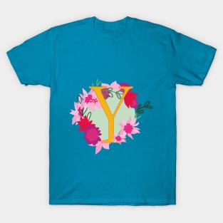 Monogram Y, Personalized Initial T-Shirt